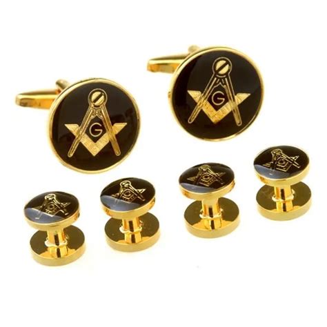 masonic cufflinks and stud sets.